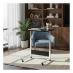 Mesa Plegable Auxiliar Reforzada Con Ruedas Premium