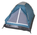 Kit Outdoor: Carpa Camping 2 Personas Poliester Domo Azul + Bolsa Dormir Impermeable 180x75 Cm - Image 2