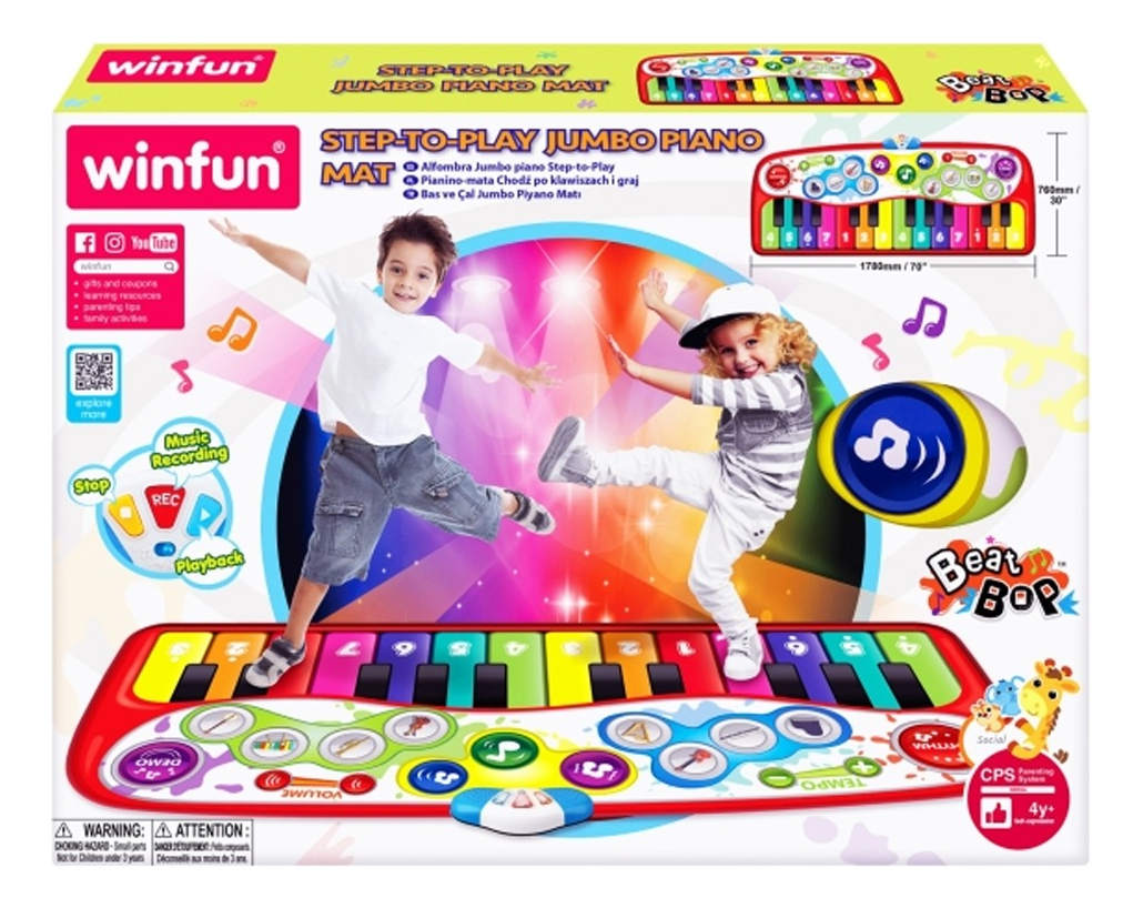 D_NQ_NP_847161-MLA89591545172_082025-F.jpg Alfombra De Baile Winfun Infantil Forma Piano Multijuegos - Image 1