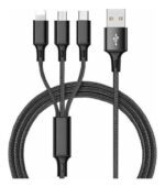 Cable De Carga Usb 3 En 1 Ficha Multiple Diseño Calidad - Image 4