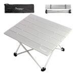 Mesa Valija Plegable Resistente Y Liviana Camping Con Asas Gris