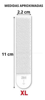 Set X4 Pares Tiras Adhesivas Xl Abrojo Command 3m Cuadros - Image 2