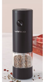 Pimentero Salero Eléctrico Winco W4502 Negro