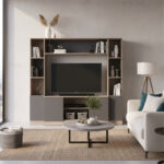 Centro Entretenimiento Mueble Estante Calidad Premium