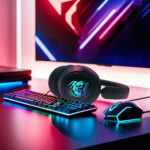 Auriculares Inalámbricos Gamer Dynacom Bluetooth Rgb Ps5 Xbox Pc Vincha Negro - Image 5