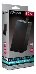 Cargador Universal Noganet 90w Notebook Con 10 Conectores Usb Led - Image 4