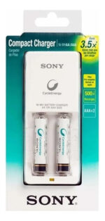 Cargador Sony Carga Rapida + 2 Pilas 900mah Led