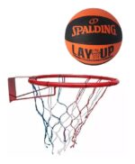 Aro Metalico Basquet Red Con Pelota Spalding Original - Image 3
