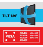 Soporte Tv Lcd 32 A 90 Pulgadas Doble Brazo Movil Modelo - Image 4