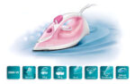 Plancha Philips Vapor Gc1022/40 Base Antiadherente 2000w Color Rosa - Image 3