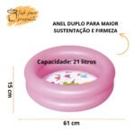 Pileta Inflable Redonda Bestway 51061 De 61cm X 15cm 21l Rosa - Image 4