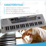 Teclado Musical Piano Organo Infantil Niño Juguete 49 Tecla Color Gris Claro - Image 4