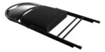 Silla Plegable Metalican Diseño Elegante Con Detalle Negro Lisa - Image 5
