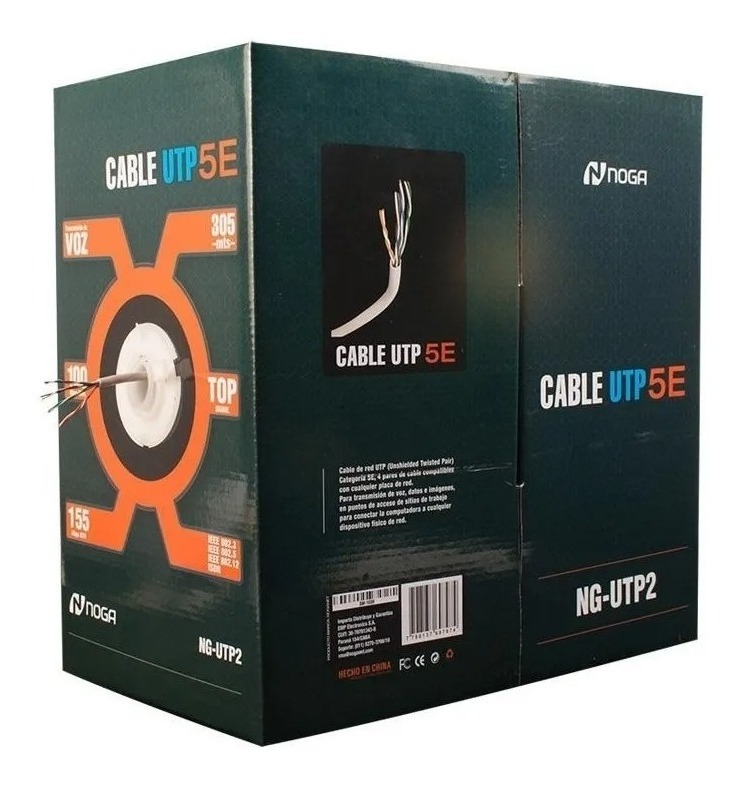 D_NQ_NP_866767-MLA99861893723_112025-F.jpg Rollo Cable Red Utp Bobina 305 Metros Cctv Camaras Noga Utp2 - Image 1