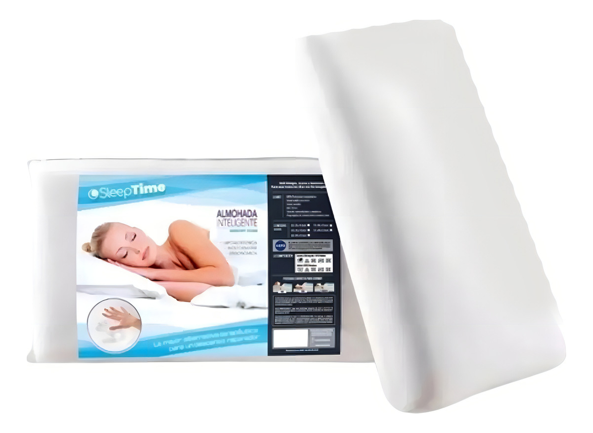 D_NQ_NP_867876-MLA99412792348_112025-F.jpg Almohada Viscoelástica Sleeptime King Tamaño King Antiácaros Hipoalergénica 95x40x13cm Blanco - Image 1