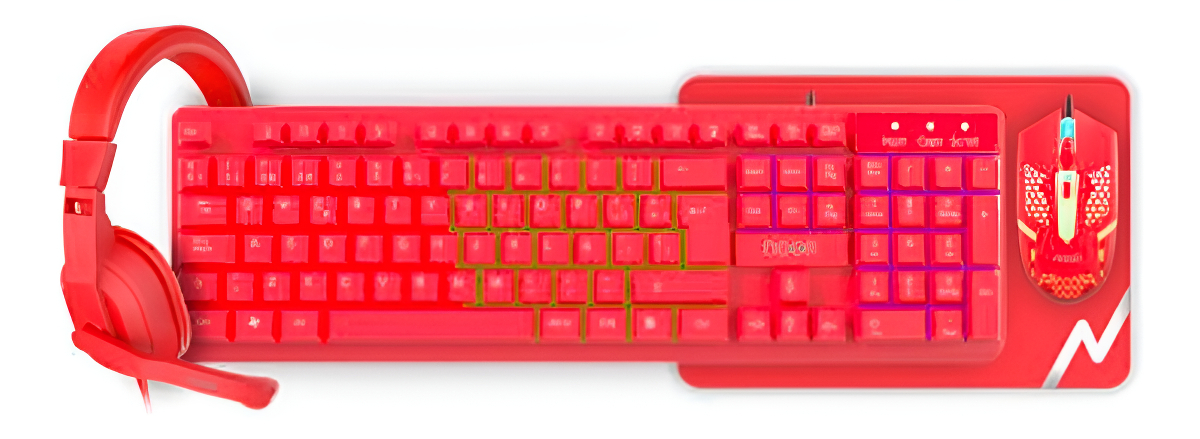 D_NQ_NP_870111-MLA95835894137_102025-F.jpg Kits Gamer Teclado Mouse Auricular Pad Noga Nkb413r 4en1 Rojo - Image 1
