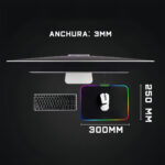 Mouse Pad Gamer Luces Led Rgb Retroiluminado Noga Horizon S Color Negro - Image 4