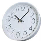 Reloj Circular De Pared Vidrio Diseño Unico Ramos Mejia  Blanco Negro - Image 2