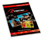 Resma Papel Foto Glosy 130g A4 Evertec 20 Hojas Color Blanco