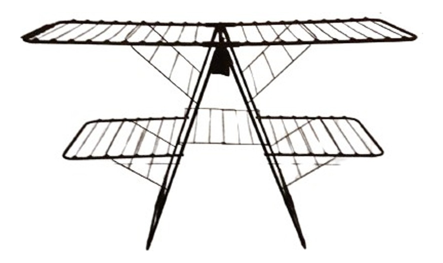 D_NQ_NP_872519-MLA75455147254_042024-F.jpg Tender Tendedero Gigante Colgante 2 Niveles Plegable Premium Negro - Image 1