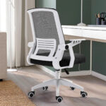 Silla Ejecutiva Empoli Em-3048 Ergonómica Apoyabrazos Abatibles Soporte Lumbar Blanco Mesh - Image 6