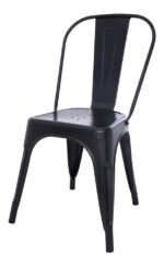 Silla Tolix Decora Moveis Acero Negro Brillante Apilable Industrial - Image 2