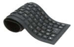 Teclado Goma Usb Flexible Impermeable Modelo Premium Negro Español - Image 2