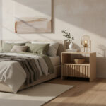 Mesa De Luz Grande De Madera Con Cajonera Diseño Y Calidad