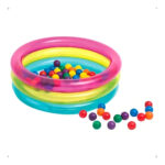 Pileta Infantil Pelotero Inflable Reforzado + Pelotas Color Colorida