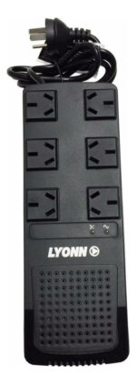 Estabilizador De Tension Lyonn Tca 1200va 6 Tomas Color Negro - Image 7