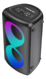 Parlante Monster Bluetooth 80w Portatil Inalambrico Led Rgb Negro