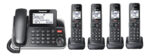 Telefono Inalambrico Panasonic 5 Bases Manos Libres Lcd Negro