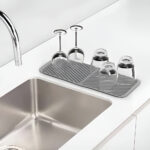 Escurridor Alfombra Plegable De Secado Joseph Duo Silicona Color Gris - Image 4