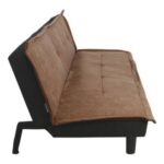 Sofa Futon Cama Chocolate Calidad Diseño Patas Madera Ramos Liso