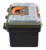 Caja De Herramientas Plastica Bandeja Divisiones Ramos Mejia Verde Oscuro - Image 2