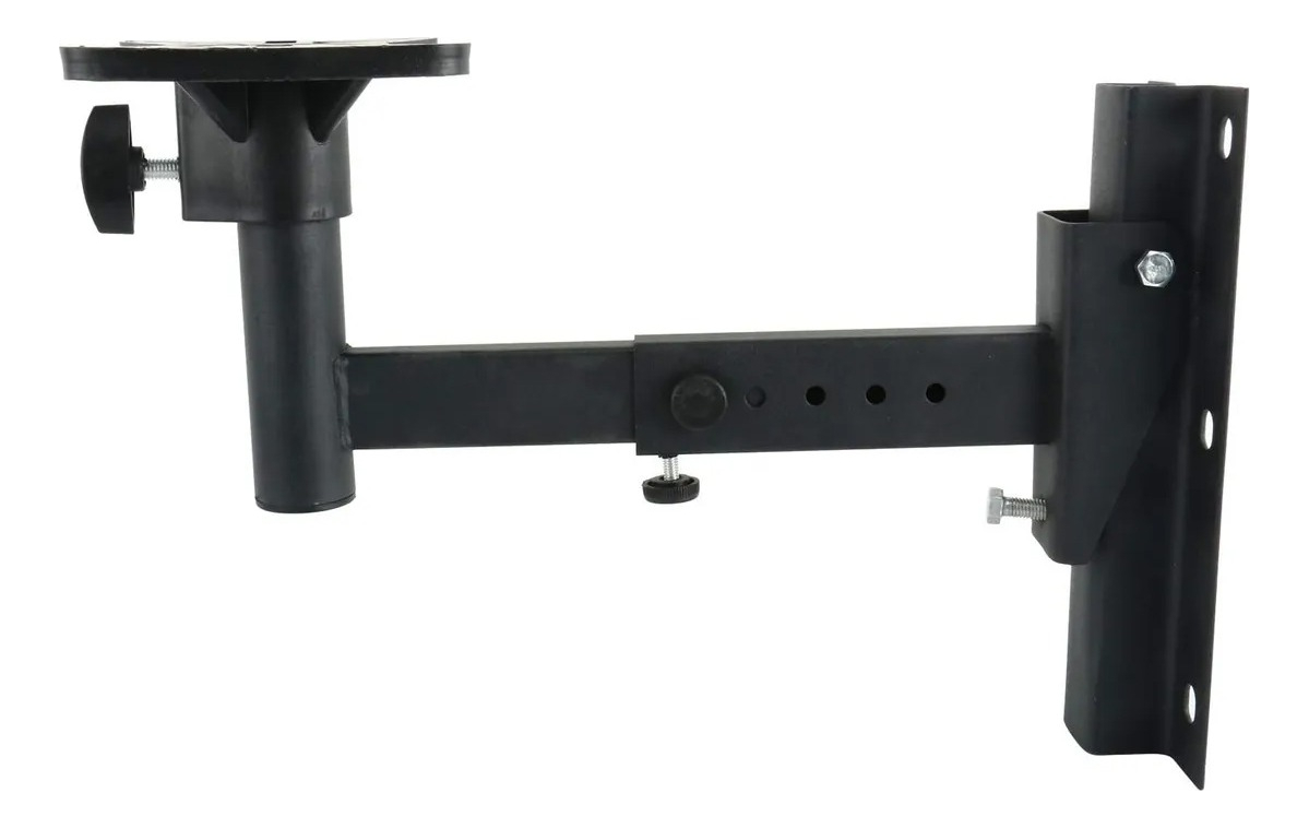 D_NQ_NP_891108-MLA88437325331_072025-F.jpg Soporte De Pared Set X2 Para Parlantes Ajustable Universal Negro - Image 1