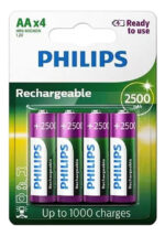 Pack X4 Pilas Philips Recargables Duracion Calidad Premium