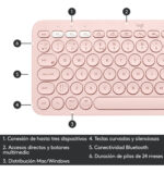 K380 Multidevice Bluetooth Keyboard Color Del Teclado Rosa Idioma Español - Image 4