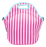 Lunchera Con Cierre Benetton Bambini Reforzada Premium Color Rosa Y Celeste Liso - Image 3