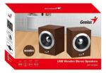 Parlantes Genius Sp Hf280 Usb 6w Wooden Madera Marrón - Image 4