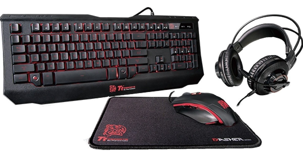 D_NQ_NP_894300-MLA99375125552_112025-F.jpg Combo Kit Gamer Retroiluminado Teclado Pad Auricular Mouse ! Thermaltake - Image 1