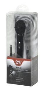Micrófono Dinámico One For All Omnidireccional Karaoke Modelo Sv5900 Negro - Image 3