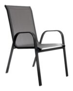 Silla Reposera De Jardin Exterior Aluminio Apilable En Ramos - Image 9