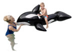 Inflable Ballena Orca Gigante Bestway Playa Pileta 41009 Color Negro Con Blanco Negro/blanco - Image 6