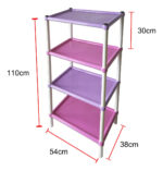 Estanteria Decorativa Multicolor 4 Estantes Niña Exclusivo Rosa - Image 2