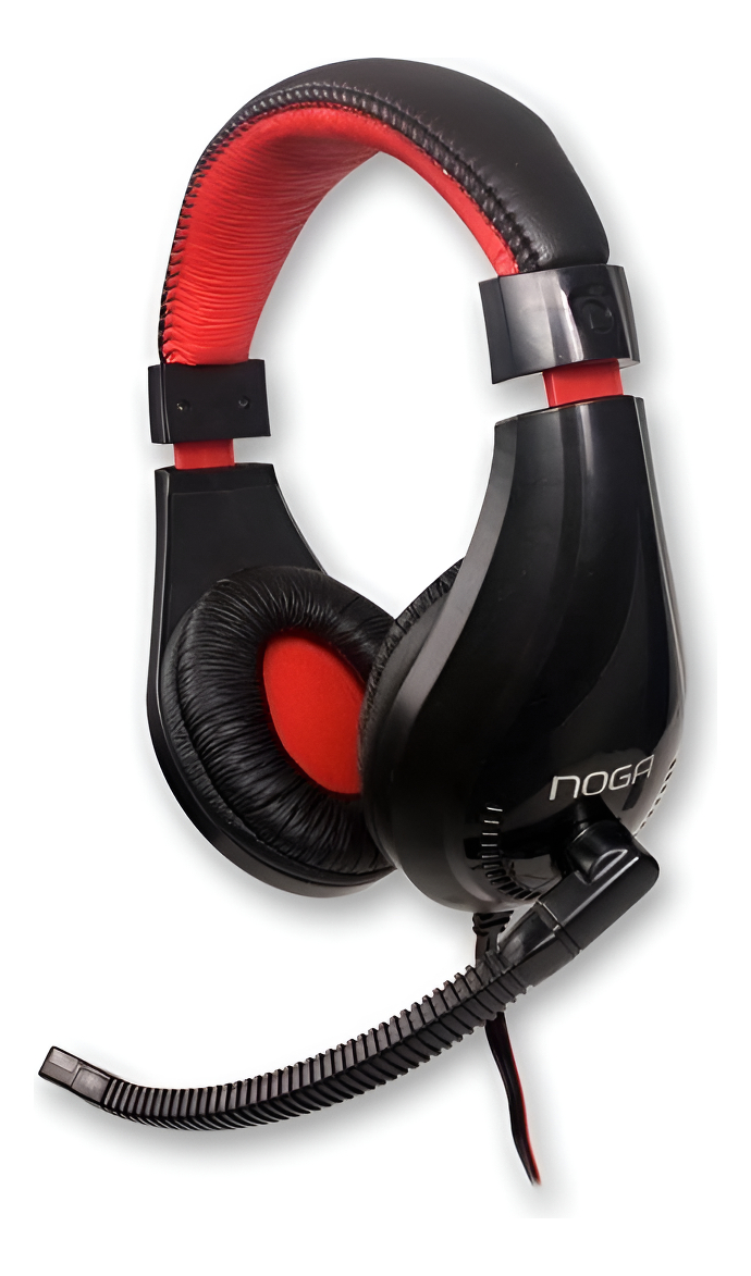 D_NQ_NP_899410-MLA89211822984_082025-F.jpg Auricular Noganet Gamer Para Ps4 + Pc Mic Regulable Negro/rojo - Image 1