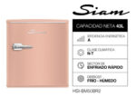 Heladera Bajo Mesada Retro 50l Refrigerado Rapido Premium Coral - Image 6