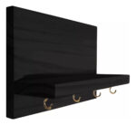Porta Llave Organizador De Pared Llavero Calidad Premium Color Negro - Image 2