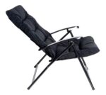 Silla Reposera Plegable Jardin Camping Acolchada + Calidad Negro Liso - Image 3