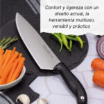 Cuchillo De Cocina Chef Cocinero 15cm Acero 3 Claveles Evo Color Negro - Image 10
